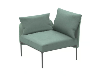 BLOOM 1202 DX/SX - Corner modular fabric armchair by Et al. - view 2